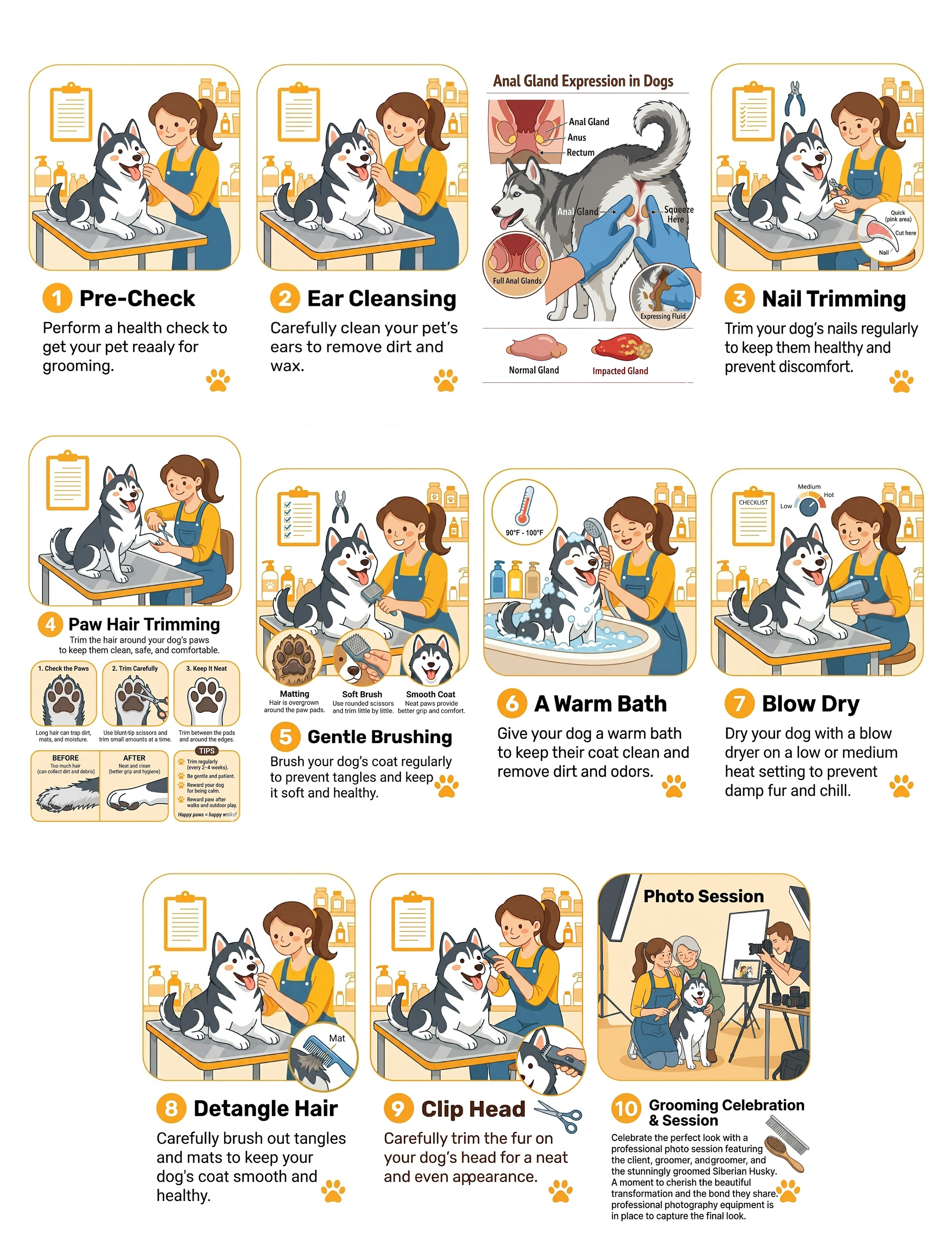 Pet Grooming Process